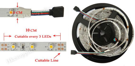 10M Non Waterproof 5050 RGB 300 LED Flexible Strip  