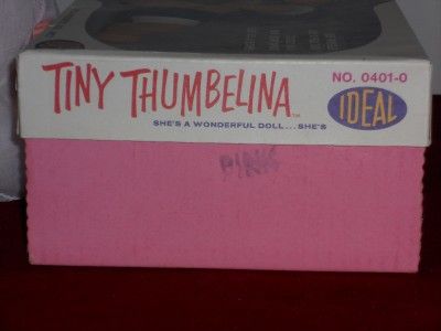 Vintage Tiny Thumbelina OTT 14 Doll MIB Ideal Works  