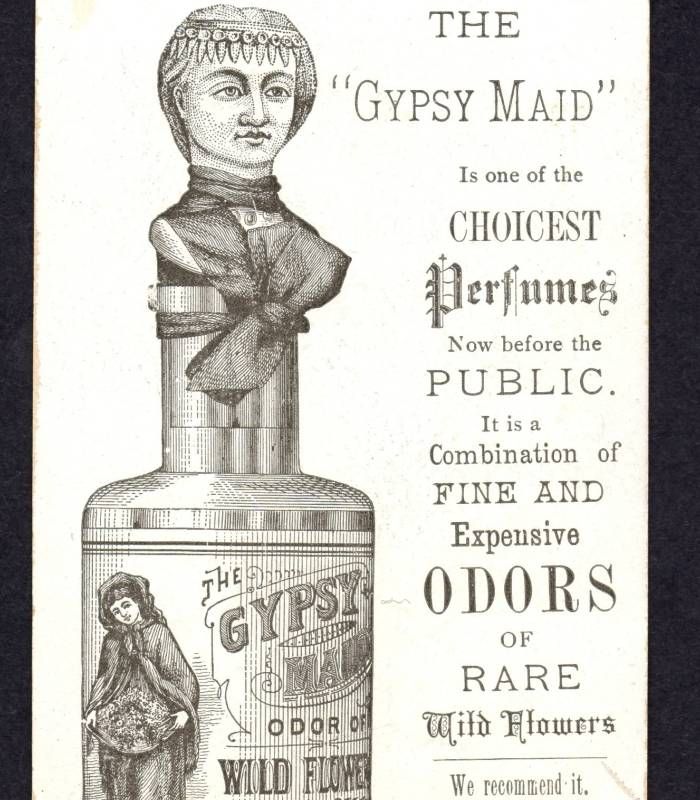 1800s= Gypsy Maid Wild Flower Perfume Corning & Tappan  