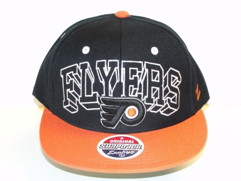 NHL PHILADELPHIA FLYERS ZEPHYR FLAT BILL SNAPBACK HAT  