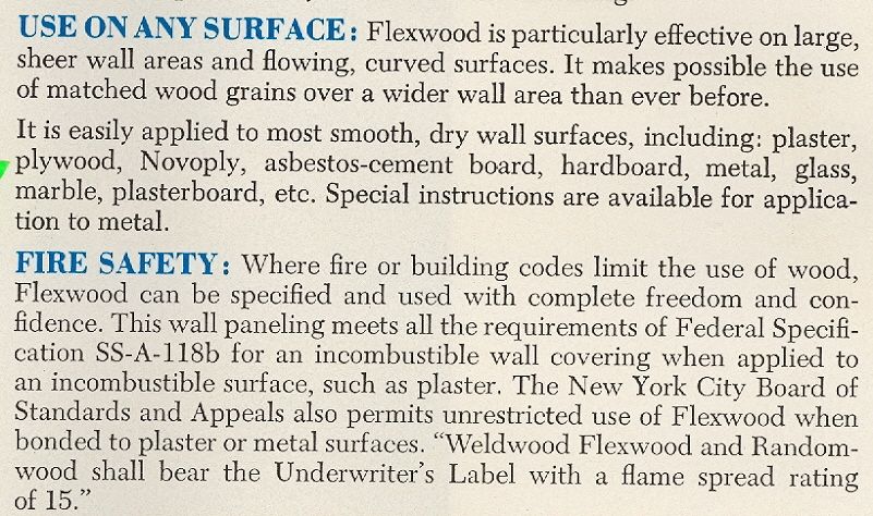 US Plywood Catalog Weldwood Flexwood Asbestos Panels  