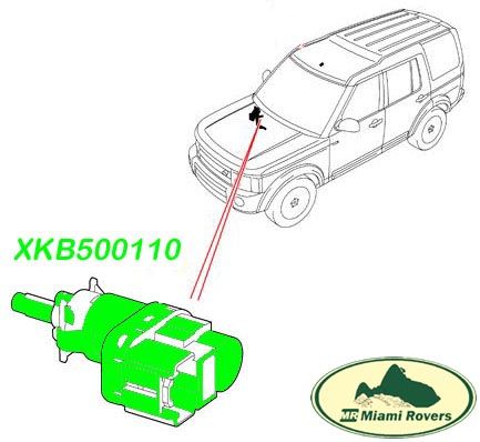   SWITCH ASSY BRAKE STOP LIGHT LR3 RANGE SPORT XKB500110 OEM  