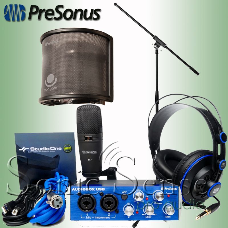 PreSonus AudioBox Studio Audio Box Recording Interface Bundle w 