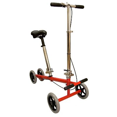 Turning Steerable Rolling Knee Walker Scooter Leg Caddy  