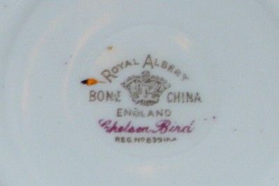 ROYAL ALBERT Bone China Tea Cup & Saucer CHELSEA BIRD  