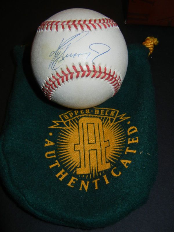 Hand Signed Ken Griffey Jr., Upper Deck, COA, Baseball  