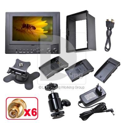 LILLIPUT 7 LCD Monitor with HDMI & YPbPr Input x1