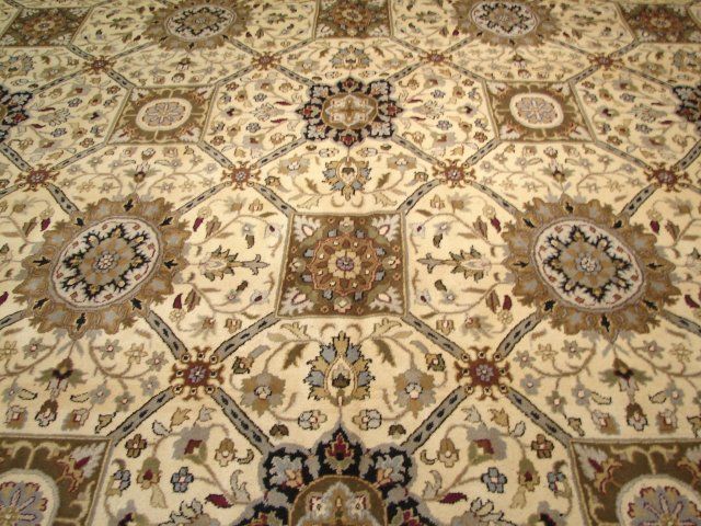 MAGNIFICENT RARE PALACE SIZE14X24 FINE SHABY JAIPUR RUG