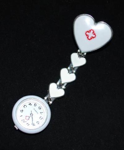 Free ship Angelical Fob Heart Hospital Cute Nurse Watch  