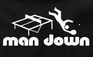 TABLE TENNIS MAN DOWN (ITTF Ping Pong ) FUNNY T SHIRT  