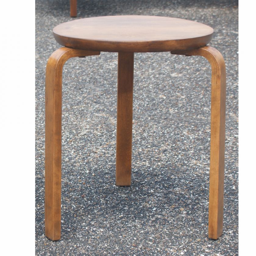 Alvar Aalto Style Stacking Stool Side Table  