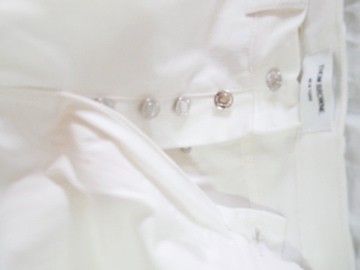 New THOM BROWNE White JEANS Sz.1 made in USA  