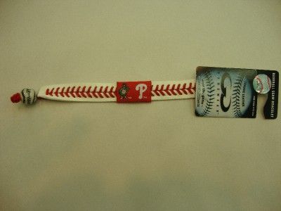 PHILADELPHIA PHILLIES BASEBALL SEAM BRACELET PHANATIC ONE SIZE FITS 