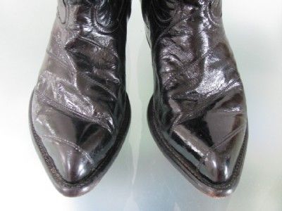   EEL SKIN GOAT LEATHER MANS WESTERN COWBOY BOOTS SHOES~11 EE  