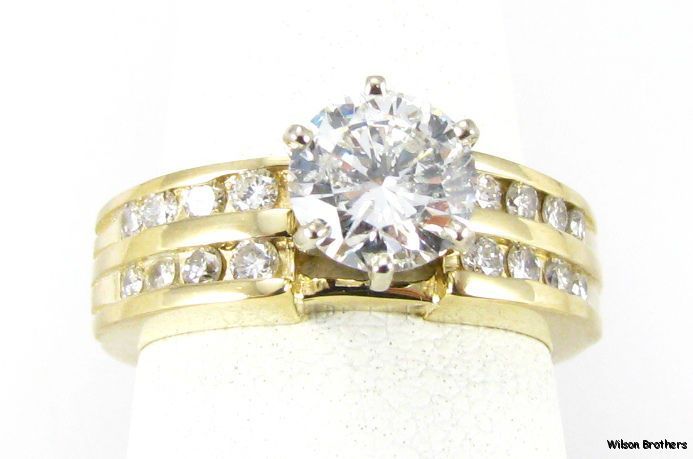   Diamond Engagement Wedding Band Ring   14k Gold Jacket Enhancer  