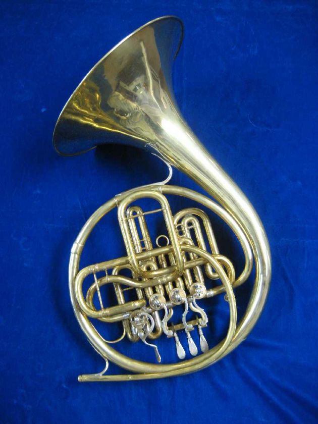   KLEY COMPENSATING DOUBLE FRENCH HORN, UNLACQUERED, MADE 1935  